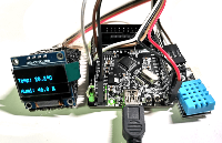 STM32外接DHT11温湿度传感器并通过OLED进行数据显示的设计电路与程序