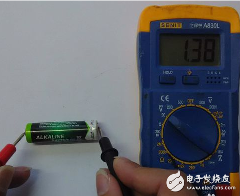 万用表怎么检测电池容量_电池电量