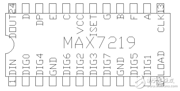 MAX7219驱动共阴极LED原理图及程序