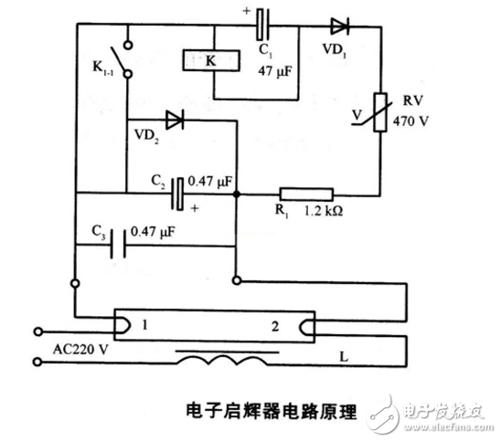 啟輝器的工作原理圖解