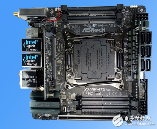 华擎推出X299E-ITX/ac主板 4个DDR4内存插槽 双网口设计