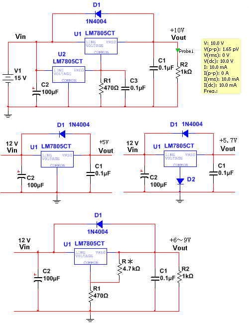 自制12v轉5v手機充電器（幾款12v轉5v充電電路原理圖詳解）