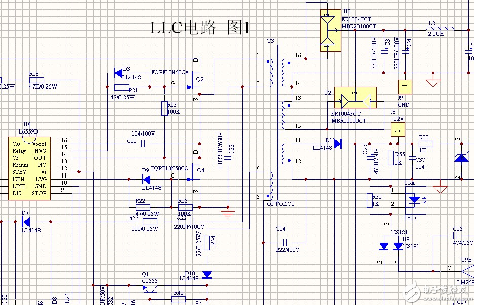L6599D工作原理（L6599D引脚功能及应用电路）