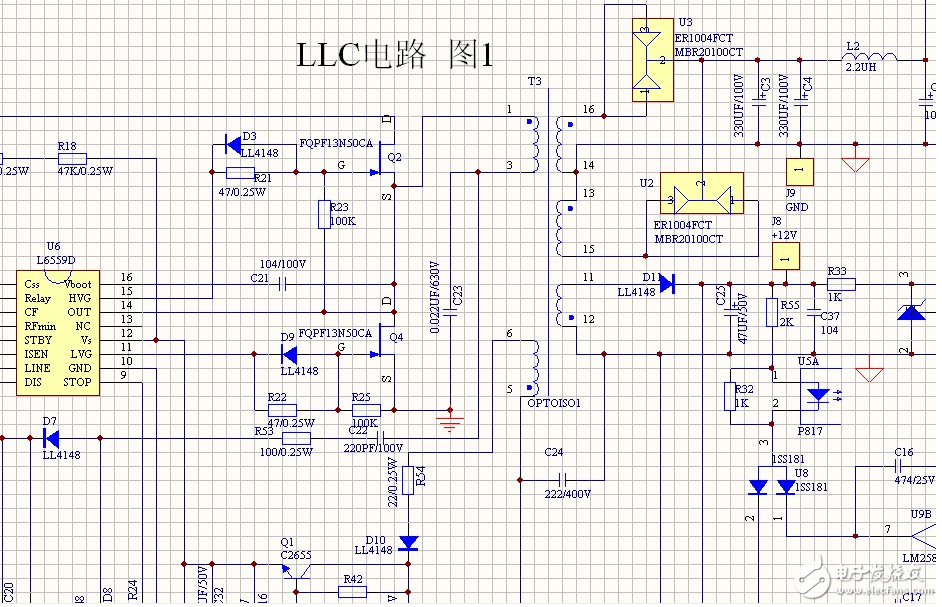 l6599d内部方框图 - l6599d工作原理(l6599d引脚功能及应用电路)