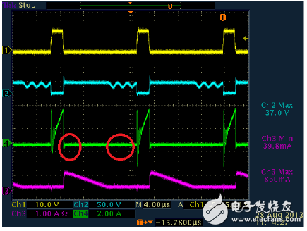 反激开关电源波形分析