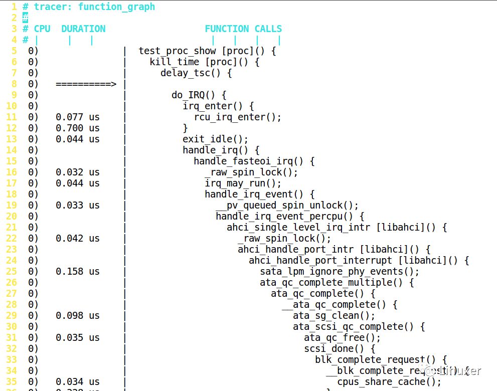 基于linux的Ftrace简介、案例、结果读法以及用vim进行Ftrace折叠的解析