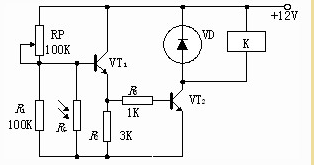 光敏电阻典型应用电路