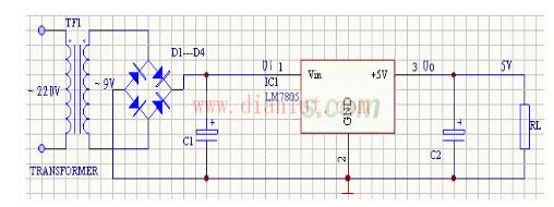 穩壓電源電路圖詳解_5v穩壓電源電路原理圖