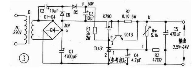 稳压电源电路图详解_5v稳压电源电路原理图