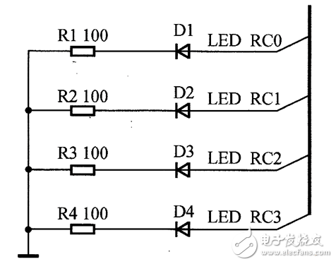 简单的4×4行列式键盘控制电路设计（三款电路设计原理图详解）