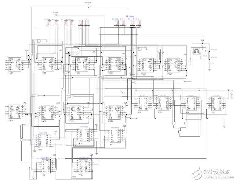 74ls290實現電子時鐘電路設計方案詳解