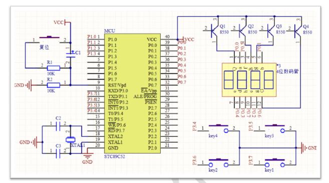 单片机四位时钟电路设计方案汇总