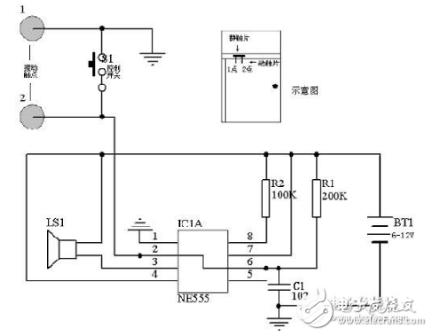 斷線報警器電路圖大全（六款模擬電路設計原理圖詳解）