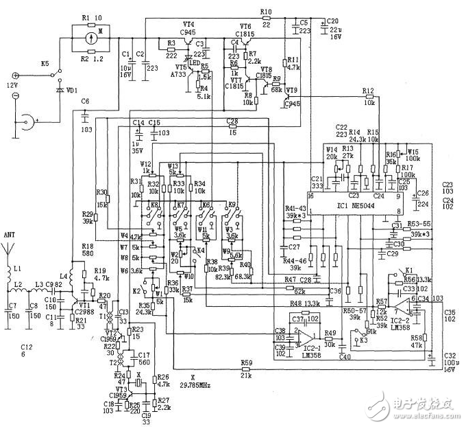 航模遙控開關電路圖大全（四款模擬電路設計原理圖詳解）