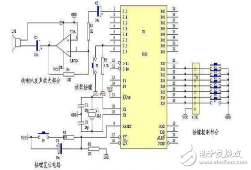 单片机简易电子琴设计方案大全（六款模拟电路设计原理图详解）