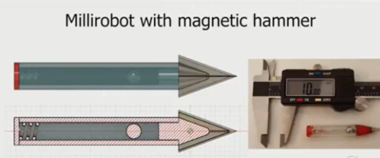 休斯顿大学研发的毫米级机器人可以自由进出脑内做手术