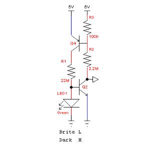 LED光敏传感器电路图大全（十二款LED光敏传感器电路设计图）