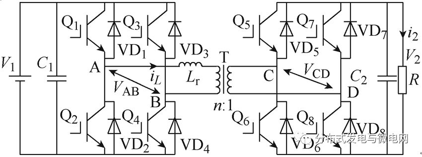 分析隔离型双向直流变换器中存在的电源侧回流功率和负载侧回流功率