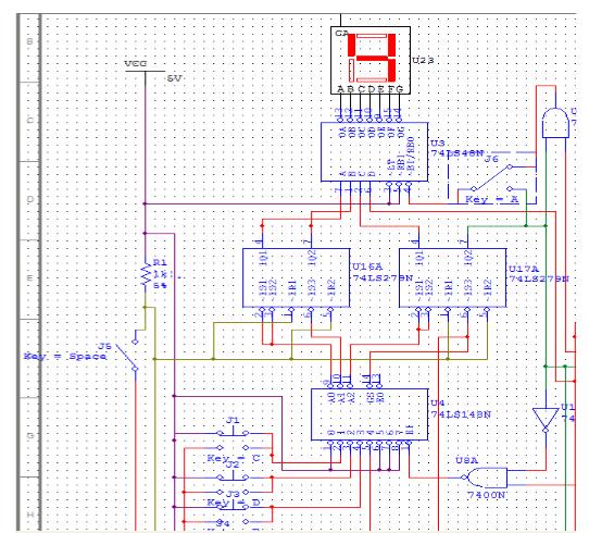 74LS148的4路搶答器