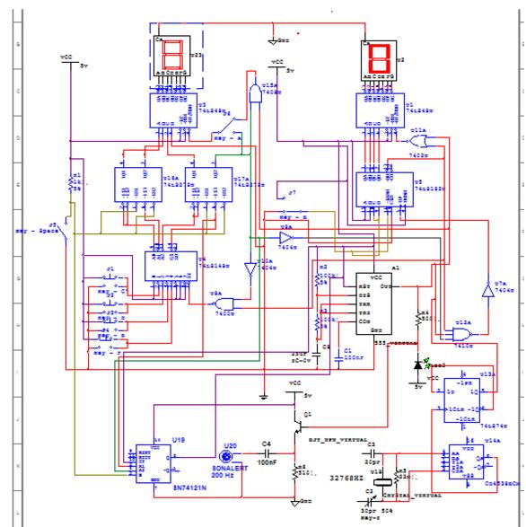 74LS148的4路搶答器