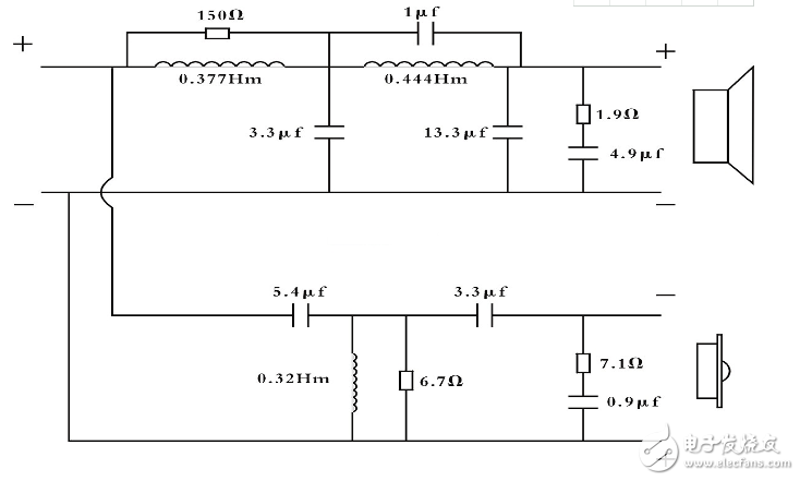 音响二分频器电路图六款模拟电路设计原理图详解全文