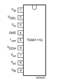 TDA6111Q電子管中文資料引腳圖及參數