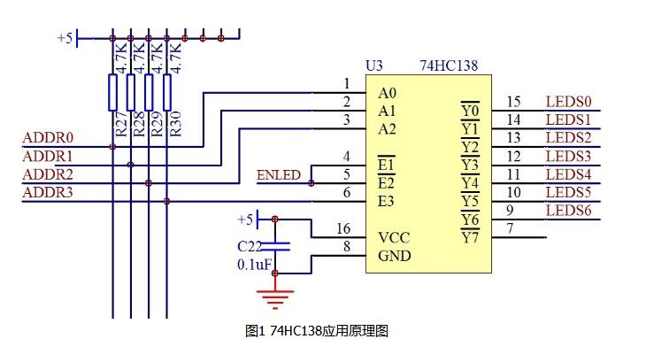 74hc138中文资料详细（74hc138引脚图及功能表_封装真值表及应用电路图）