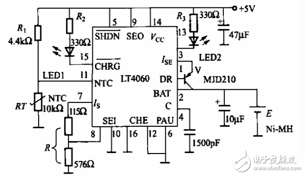 鎳氫電池充電器設計方案匯總（五款模擬電路設計原理圖詳解）