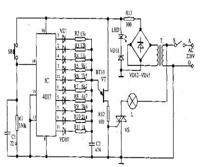 簡易led臺燈調光電路圖大全（六款led臺燈調光模擬電路設計原理圖詳解）