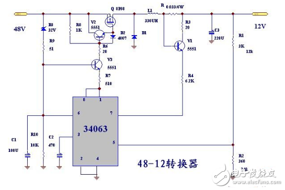 48v轉12v簡單電路圖（五款48v轉12v簡單電路設計原理圖詳解）