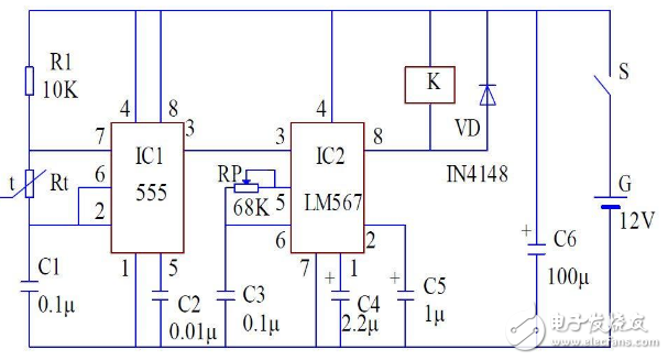 555電子溫控器電路圖大全（八款模擬電路設計原理圖詳解）