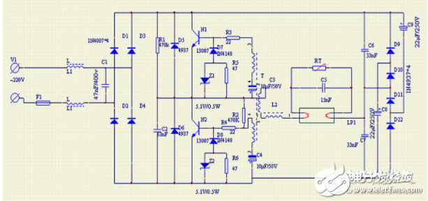 40w电子镇流器电路图大全（六款模拟电路设计原理图详解）