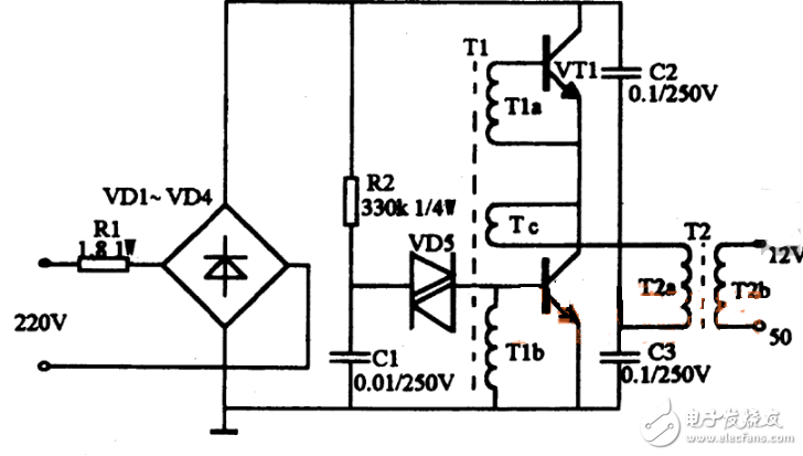 55w电子镇流器电路图大全（六款55w电子镇流器电路原理图详解）