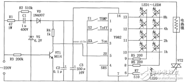 電熱毯溫控器電路圖大全（七款電熱毯溫控器電路設(shè)計(jì)原理圖詳解）