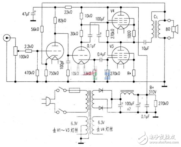 电子管6p15应用电路图（四款模拟电路设计原理图详解）