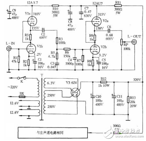 电子管音调电路图大全（六款电子管音调电路原理图详解）