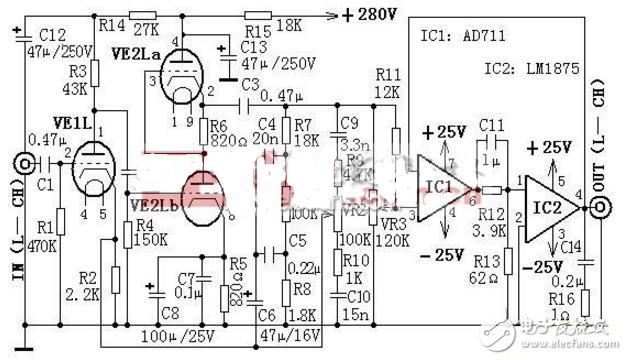 電子管音調(diào)電路圖大全（六款電子管音調(diào)電路原理圖詳解）