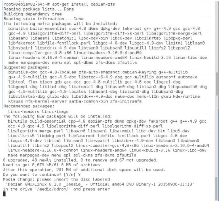 debian安裝zfs文件系統(tǒng)