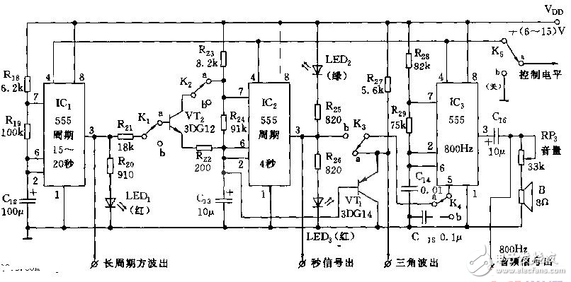 555脈沖發(fā)生器電路圖大全（六款555脈沖發(fā)生器電路設(shè)計(jì)原理圖詳解）