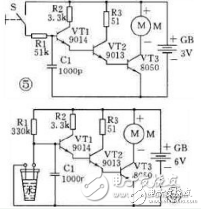 9013三级管开关电路图大全（四款9013三级管开关电路设计原理图详解）