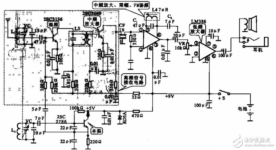 超外差收音機(jī)電路圖大全（四款超外差收音機(jī)電路設(shè)計原理圖詳解）