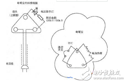 电暖宝内部结构电路图