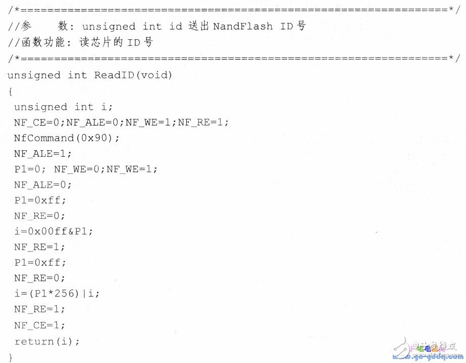 基于K9F5608A的MCS-51单片机驱动程序