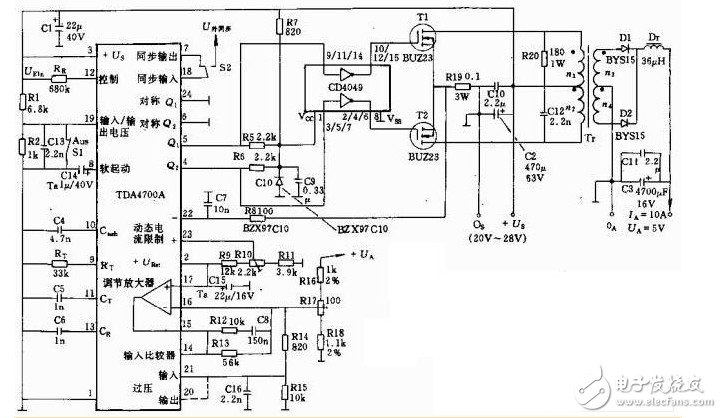 dcdc隔離電源電路圖大全（全橋變換/推挽式/開關穩壓電源電路圖詳解）