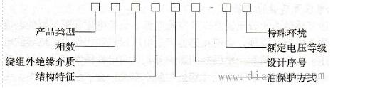 电压互感器型号含义识别