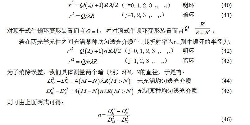 牛頓環的應用有哪些