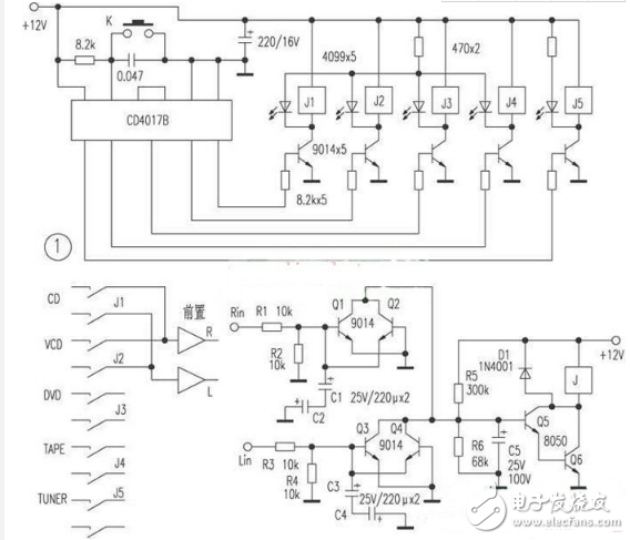 簡潔的喇叭保護電路圖大全（分離元件/音源輸入喇叭保護電路詳解）