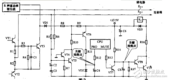 1237喇叭保护电路图大全（功率输出管/uPC1237扬声器保护电路图详解）