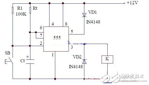 1到10s可調延時電路圖大全（CD4060/NE555時基集成延時電路詳解）