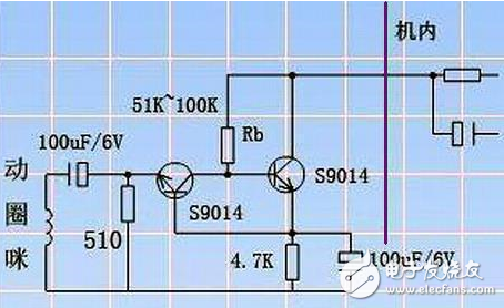 自制9014麦克风电路图（驻极体话筒/高灵敏度麦克风）